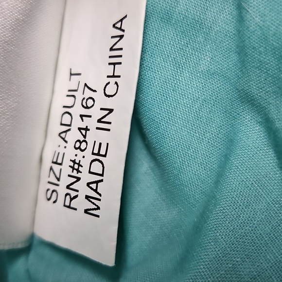 Disney Cruise Line Castaway Cay Adult Sun Hat Teal Oversized Hibiscus Shells - Picture 5 of 6